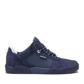 Supra Mens FULTON Navy/navy Low Top Shoes | CA-42955